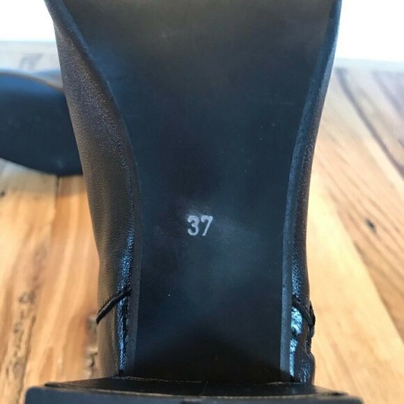 Rebels Ankle Boots Booties Black Block Heel 6.5 - Picture 8 of 8